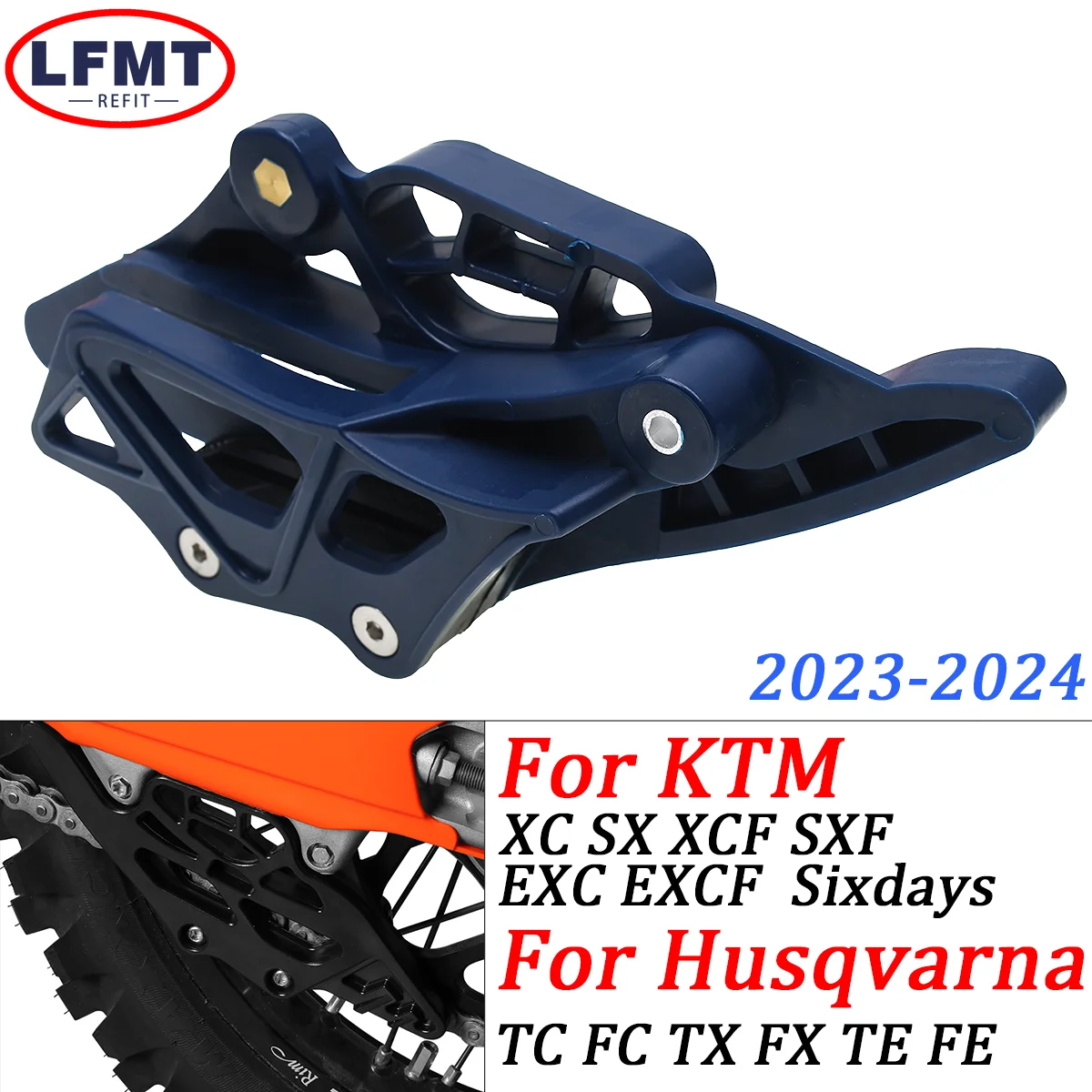 

2024 For Husqvarna TE 300 TE250 FE 250 350 450 501 KTM EXC 300 EXC 350F 500F GasGas EC 300 250 250F Rear Chain Guide Guard Cover