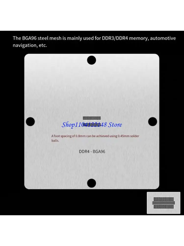 P9FA Durability Solder Ball Template BGA78 to BGA152 for Semiconductor Packaging and Chip Repair