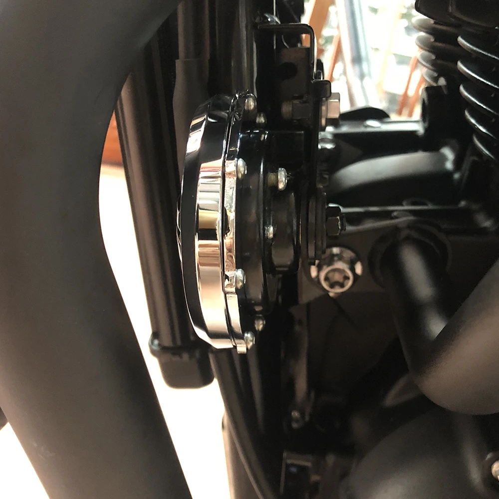 FOR Triumph  T120 T100 Street Twin Universal Motorcycle Horn Cover Trumpet Protection Decorative Aluminum Cover Bobber Bonnevill