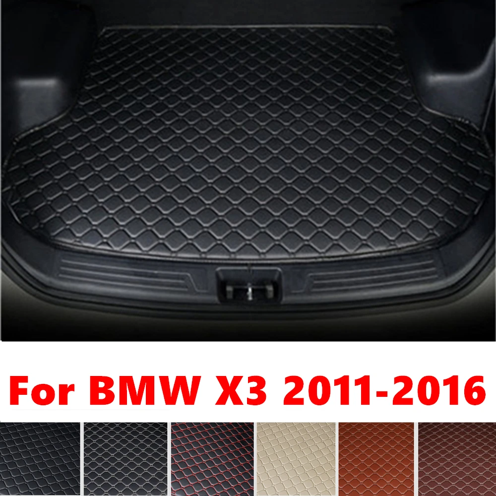 

Коврик для багажника автомобиля для BMW X3, F25, 2016, 2015, 2014, 2013-2011, задний коврик для груза, коврик, внутренние части, аксессуары, лоток для багажника, коврик для багажа
