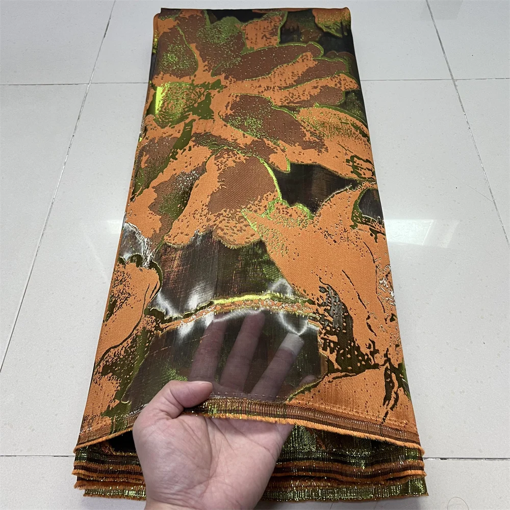 

Африканский нигерийский высококачественный тюль, кружевная ткань, органза, вышивка, гипюр для вечернего платья, жаккардовое свадебное платье, 5 ярдов, YXZ178