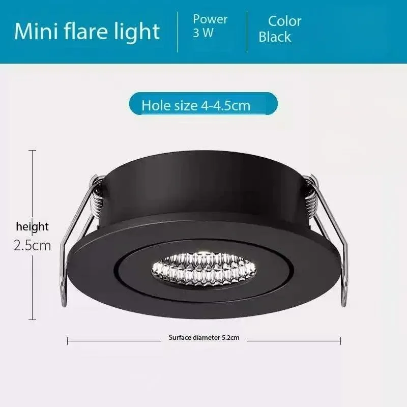 

Dimmable3W5W LED ceiling light,AC85-265V suitable for home bedroomliving room,wine cabinet shopping mall,embedded LEDspot light