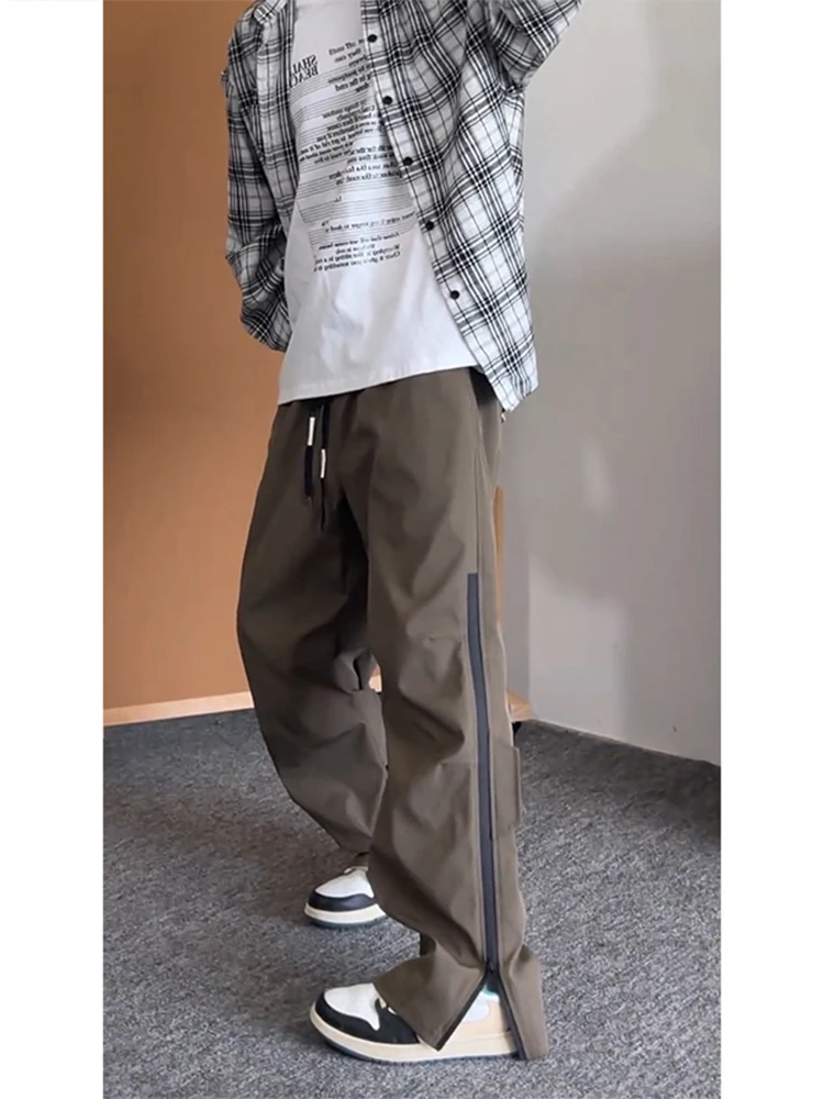 American High Street Men's Spring Autumn Waterproof Hiking Casual Pants Qui Dry Soft ell Climbing Mountain Workwear Long ...