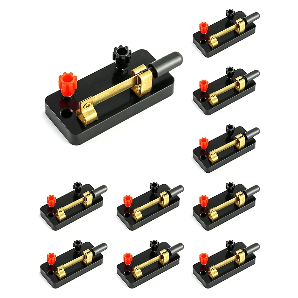 BAAE 10Pcs Single Pole Single Throw Switch,Knife Switch:Used for Physics Laboratory,School Electronic Experimenting