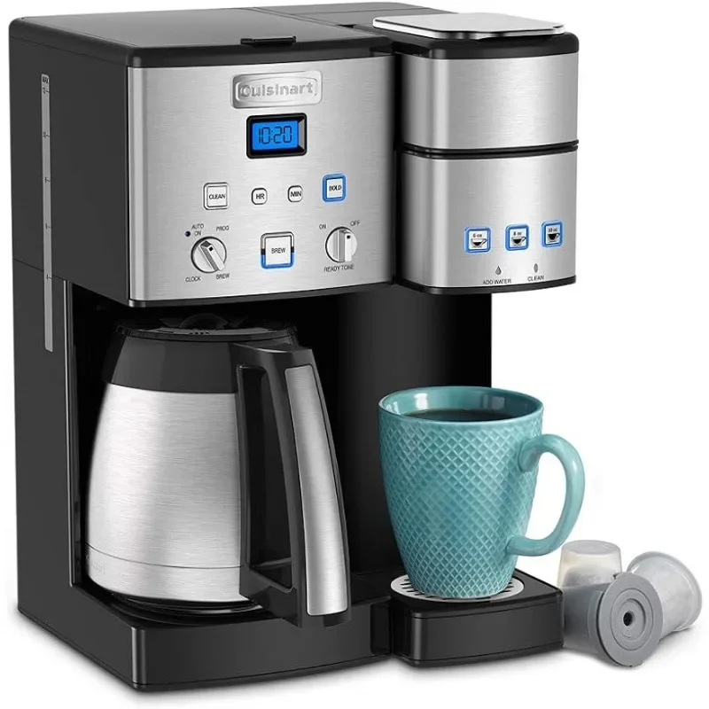 Cuisinart SS-20P1 Coffee Center 10-Cup Thermal Coffeemaker and Single-Serve Brewer, Stainless Steel