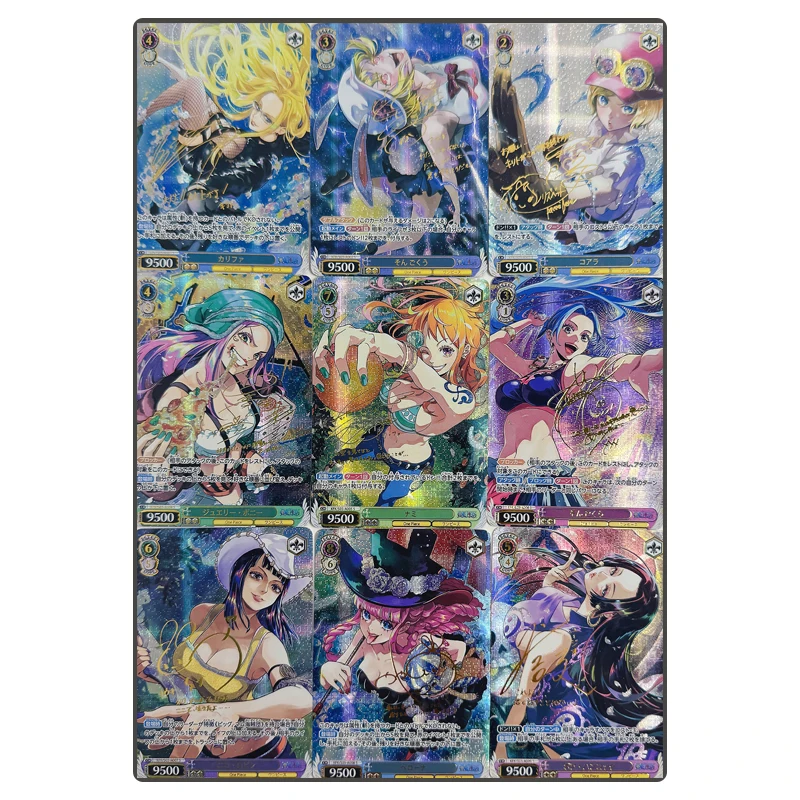 Anime ONE PIECE Diy Card cartoon character Persona Yamato Nami Nico Robin Collectible card toy Christmas birthday gift