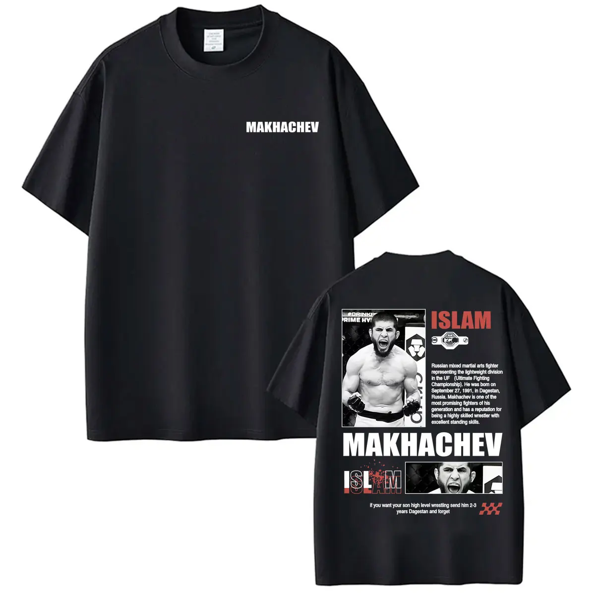 Limited Islam Makhachev Fan Gifts T-shirts for Men Women Fashion Violence Aesthetics T Shirt Cotton Casual Short Sleeve T Shirts