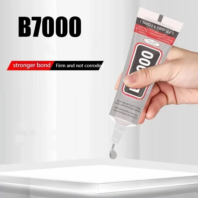 B7000 Adesivo trasparente per riparazione telefono a contatto Colla universale in plastica per vetro fai da te B- 7000 con applicatore di precisione 15ML 25ML 50ML 110M