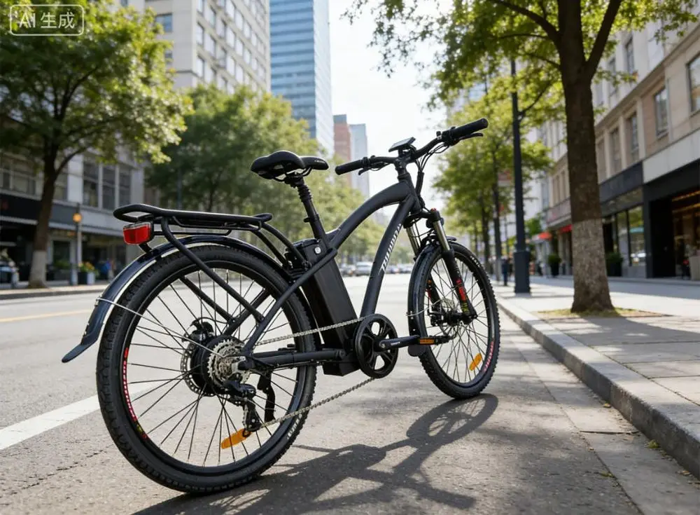 

Взрослый электрический велосипед с двигателем Bafang 500 Вт, 7-скоростной городской электровелосипед с дисковой тормозной системой и рамой Step-over для городских поездок