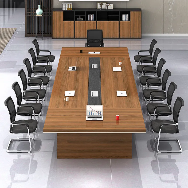 Meeting Room Large Conference Table Long Table Simple Modern Office Negotiation Reception Table And Chair Combination