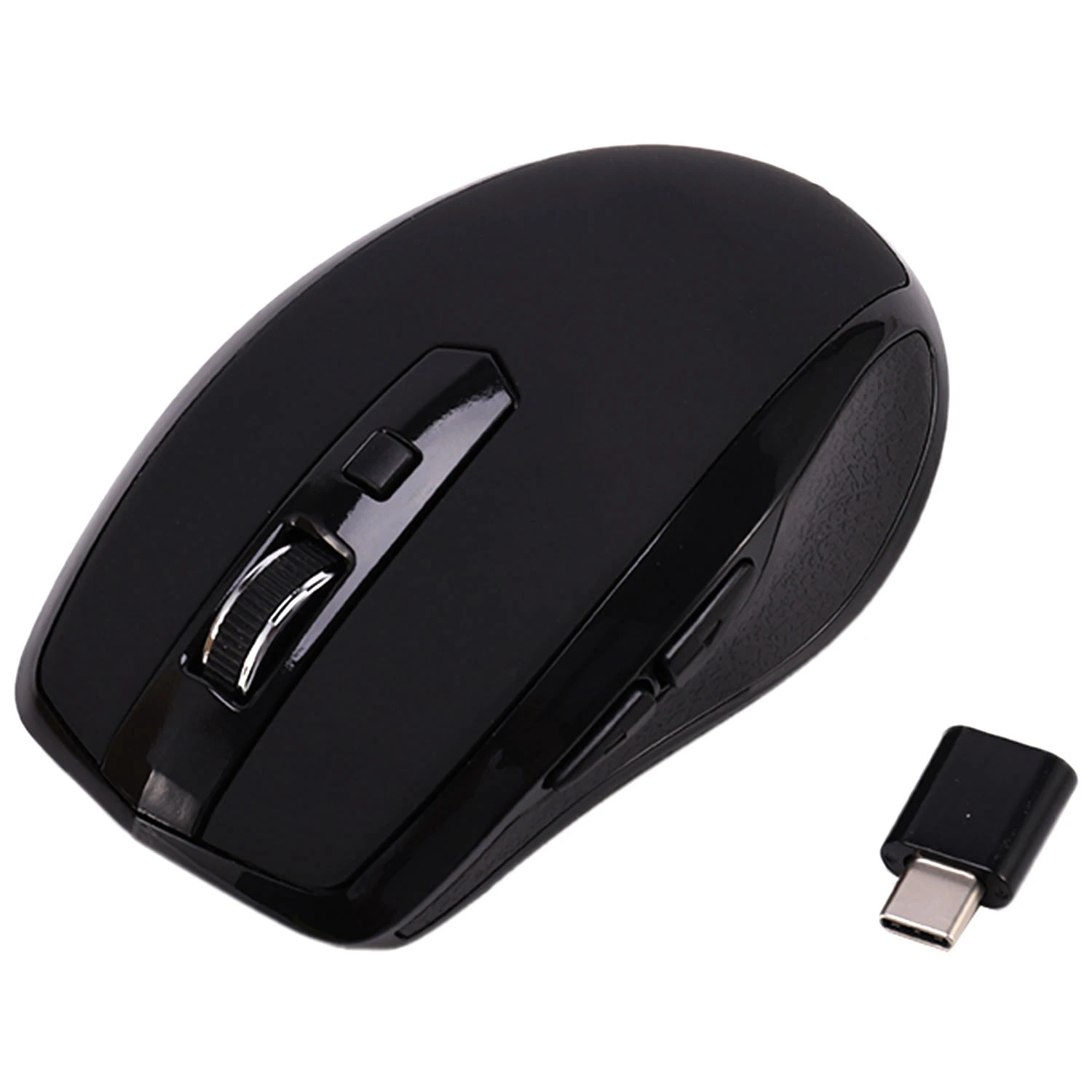 Type-C 2.4Ghz Wireless Mouse Available With Usb C Receiver For Macbook Pro And Chromebook Black