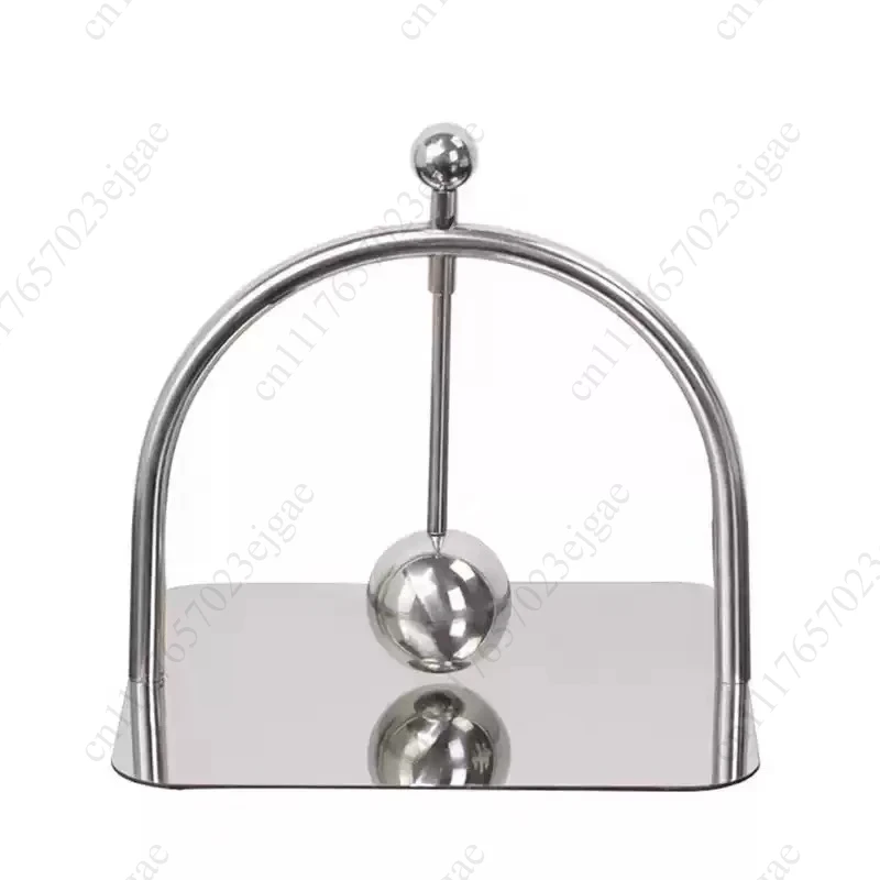 Stainless Steel Napkin Holder Elegant Standing Tissue Dispenser for Dining Table Luxury Restaurant Paper Organizer Home Decor