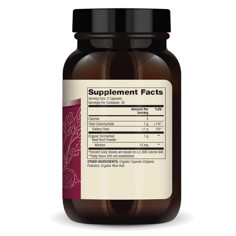 Organic fermented sugar beets, 60 dietary supplements, essential nutrients for overall health, non genetically modified