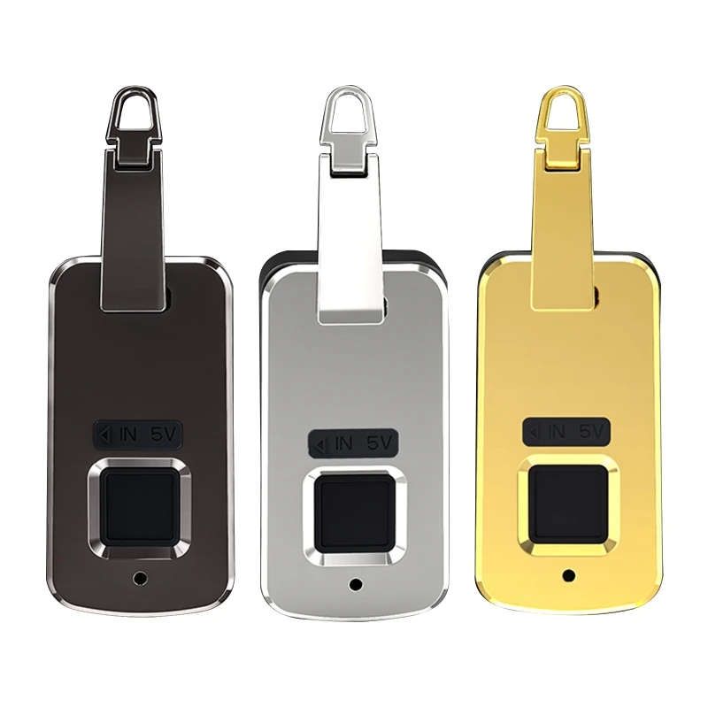 

ipiip Portable Fingerprint Padlock USB Recharge Anti-Theft Travel Luggage Padlock