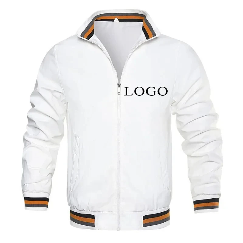 

Men's high neck jacket, custom jacket, simple comfort, personalized image, street casual, DIY, fashion