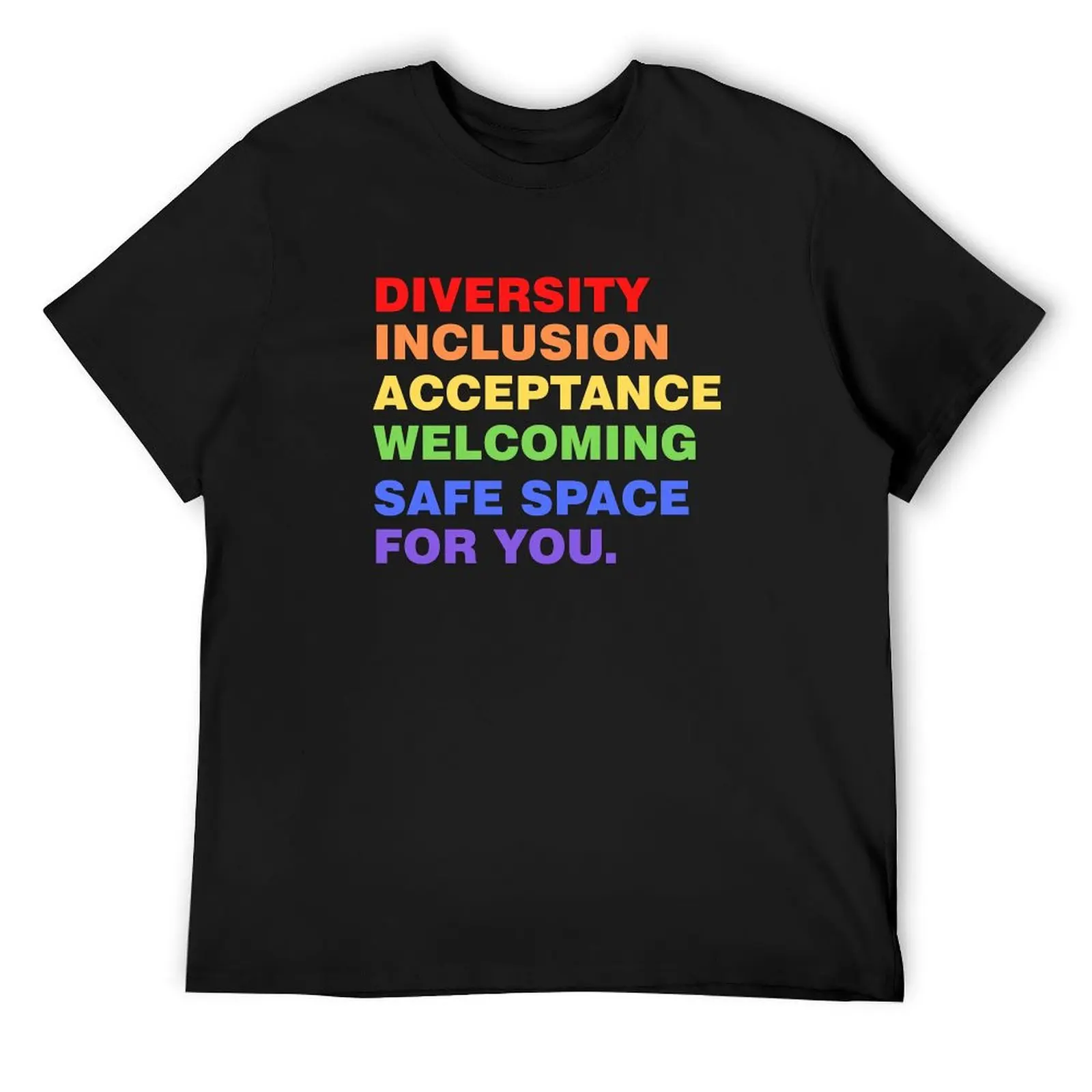 

Diversity Inclusion Acceptance welcoming safe space for you.- Safe Space LGBTQ T-Shirt quick drying mens tall t shirts