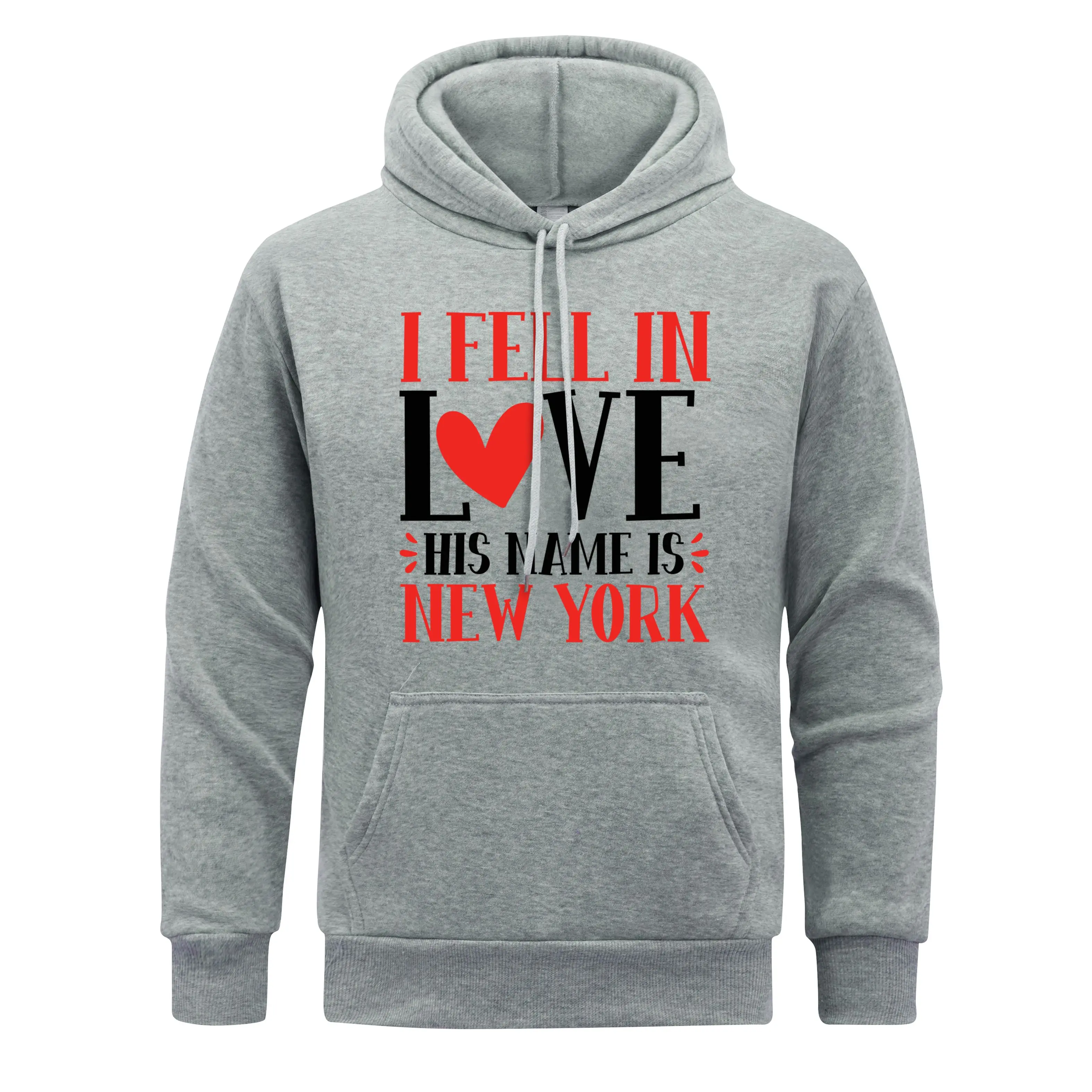 I Love New York America Hoody Man Red Letter Hoodies Casual Soft Men Hoodie Fleece Spring Autumn Clothing