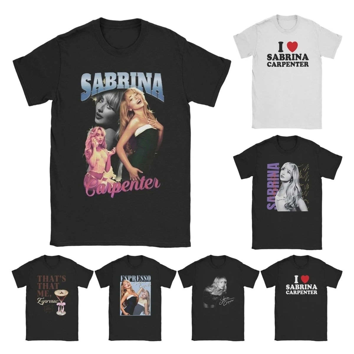 

Fun Sabrina Carpenter винтажные футболки 90-х годов мужская хлопковая футболка с круглым вырезом футболка с короткими рукавами подарок на день рождения одежда