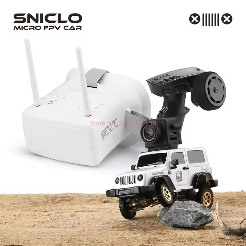 Sniclo 2.4g 1:64 bezprzewodowy Fpv zdalnie sterowanym samochodowym Rc napęd na cztery koła wspinaczka pojazd terenowy zabawka dla dzieci prezent