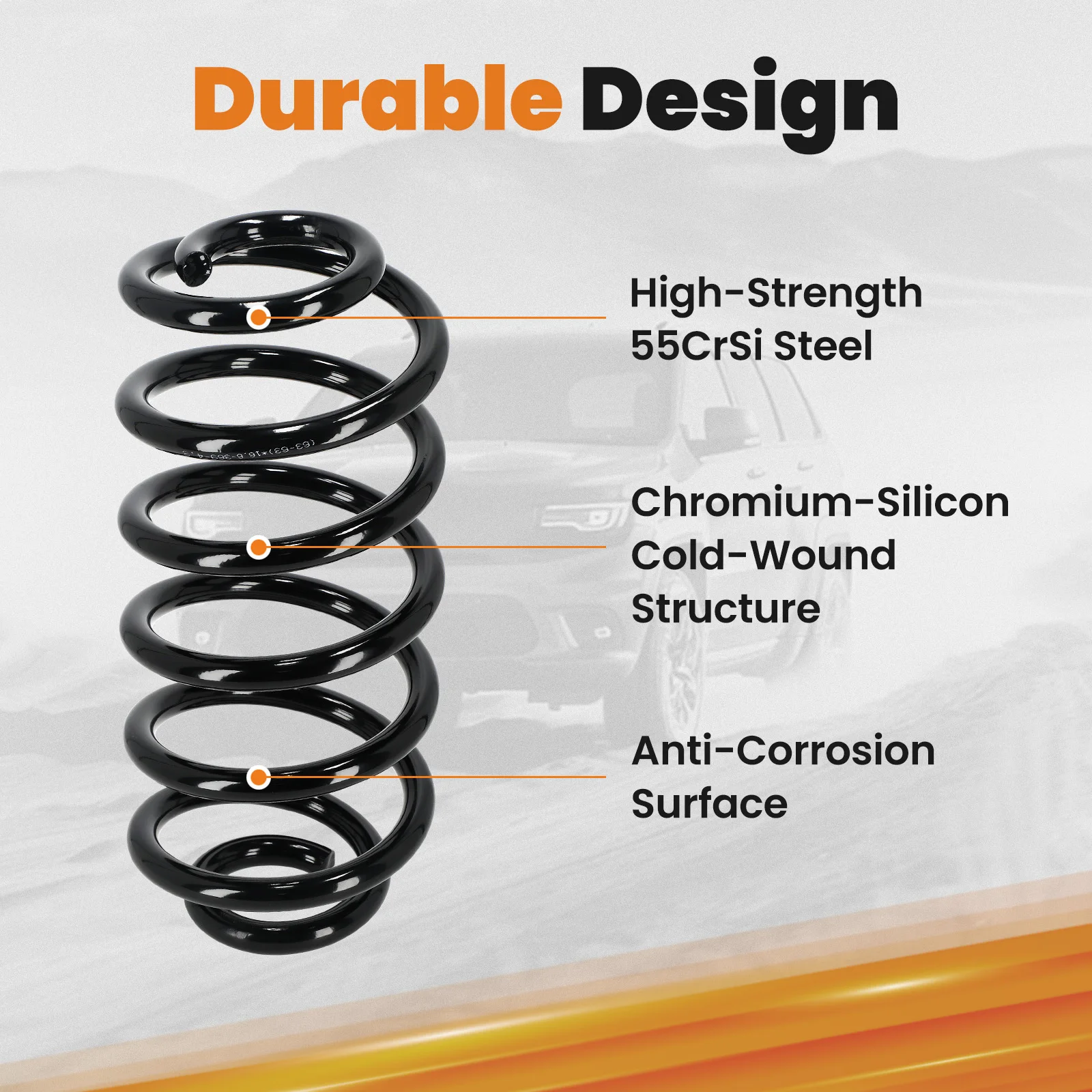 2インチ リアドロップコイルスプリング シボレー タホ サバーバン GMC ユーコン XL 1500 2007-2014用