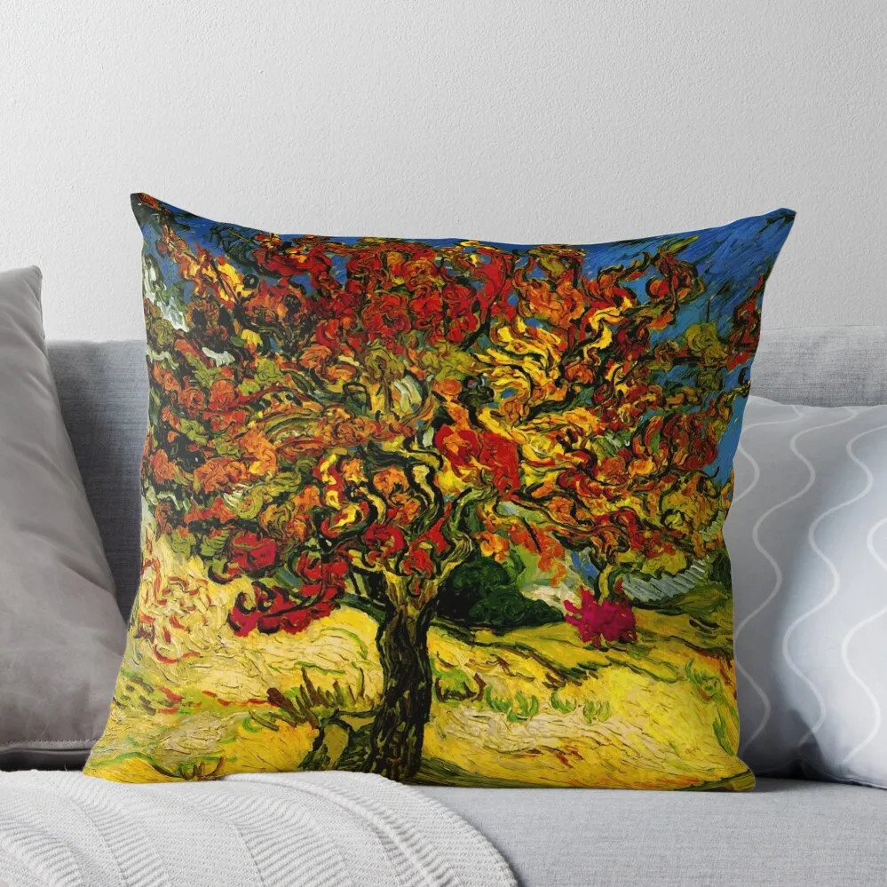 

Van Gogh Mulberry Tree Print Throw Pillow Sofa Covers For Living Room Luxury Pillow Cover