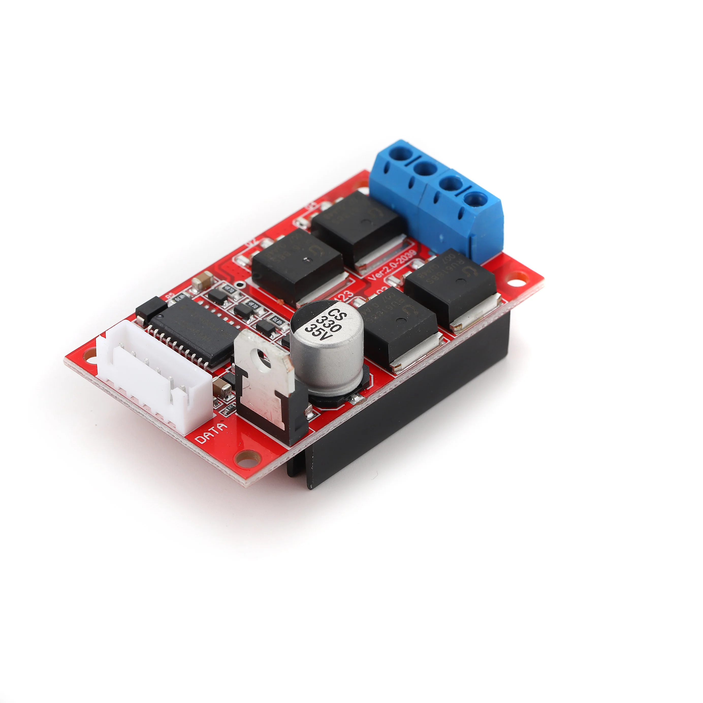 450W high-power DC motor driver board module controller supports full PWM forward/reverse braking for 12V, 24V, and 36V.