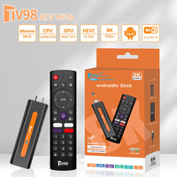 TV98 ATV Smart TV stick Android14 H618 1080P HD TV box 2.4/5G WiFi TV Receiver for Google YouTube Netflix Media Player