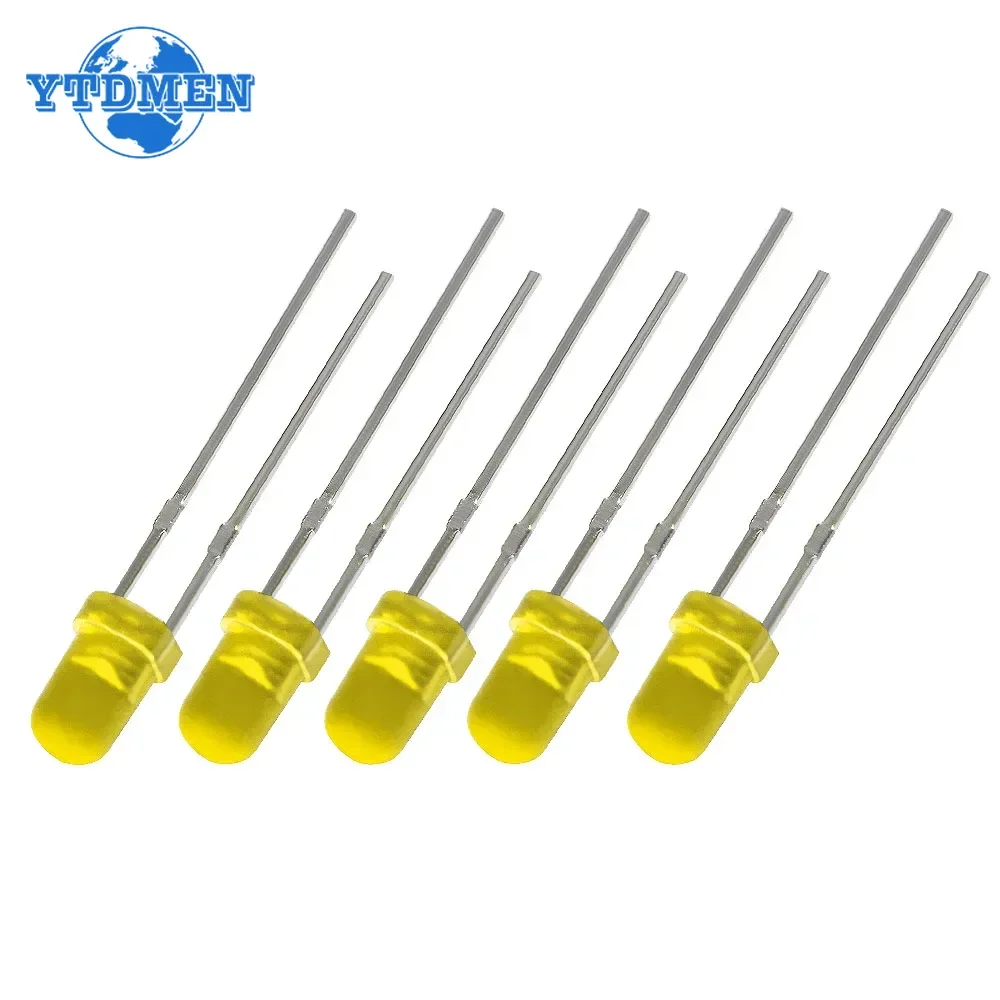50/100pcs F3 Ultra Bright Light Emitting Diodes 3MM Round Green/Yellow/Blue/White/Red LED Lamp Emitting Diode Kit
