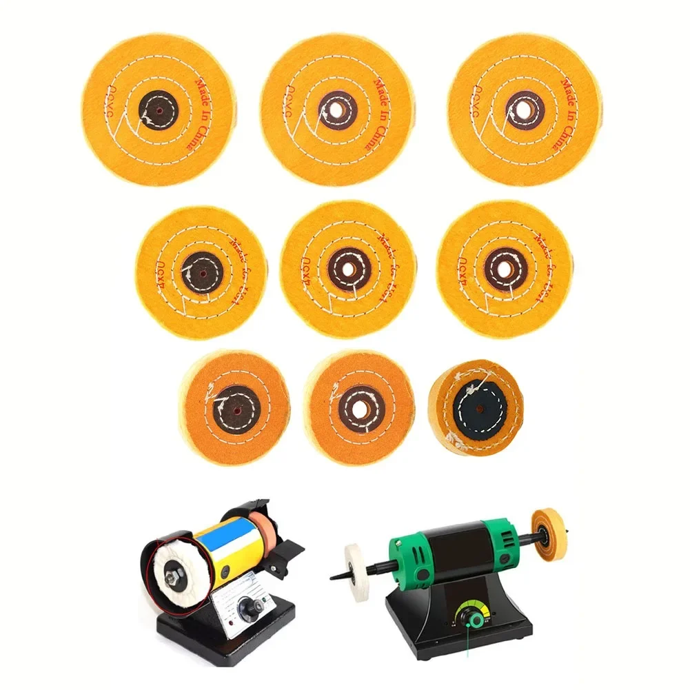 

1PC Cotton Cloth Buffing Wheel For Angle Grinder For Metal Jewelry Stainless Steel Aluminum Wood And Plastic Polishing Tool