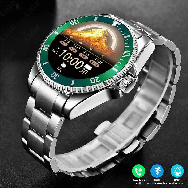 

LIGE 2026 Style Luxury Smart Watch Dials Answer Call For Men Waterproof Sport Digital Business Smart Watches For Gift Smart Band