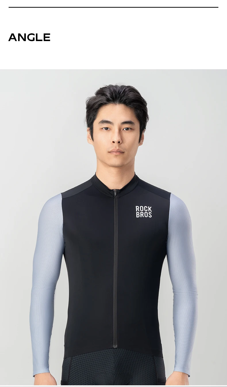 ROCKBROS Color Blocked Radtrikot Mann Sommer MTB Straße Atmungsaktiv Komfort Radfahren Maillot 3D Cut Racing Fahrradshirt – Detail 8