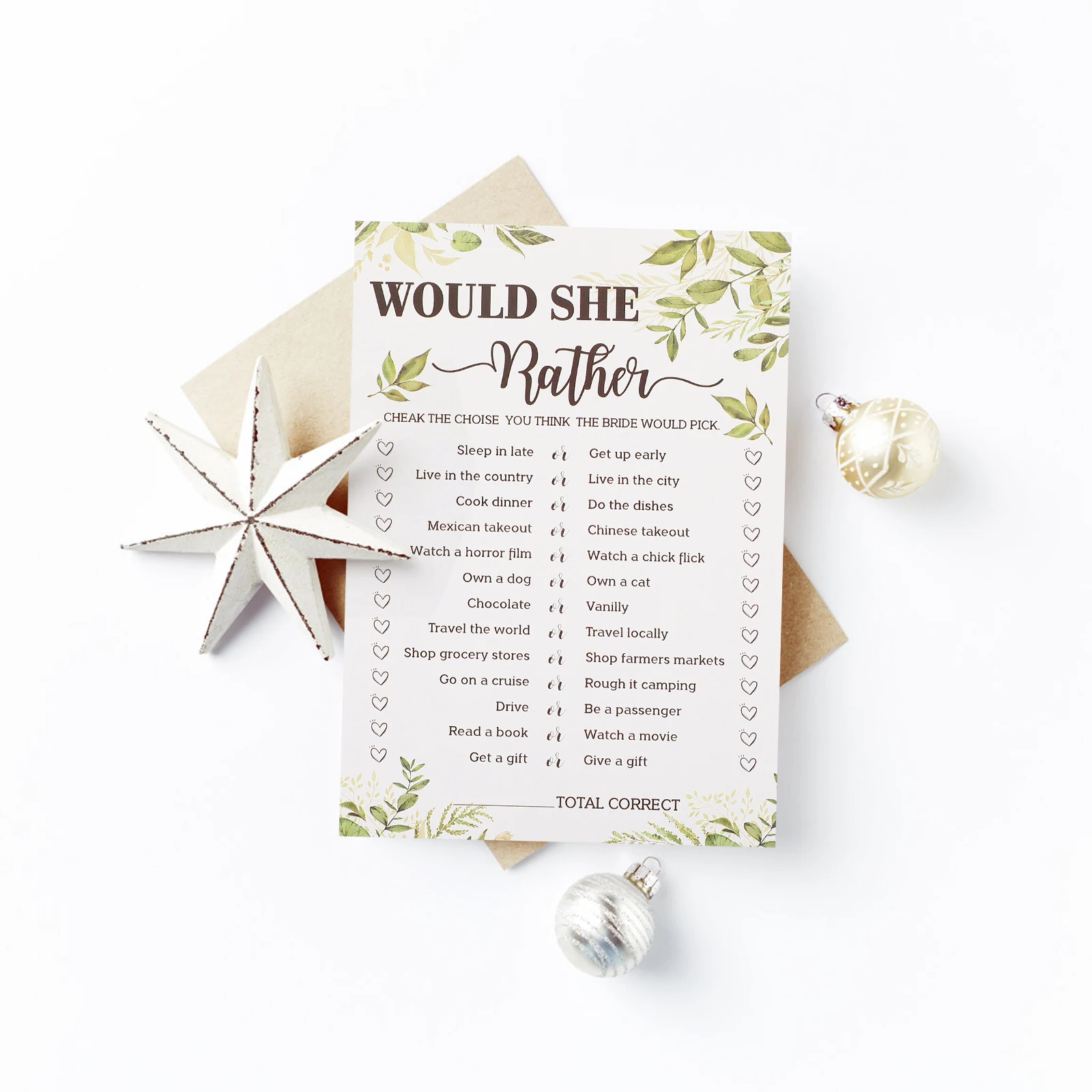 

10 Pcs Wedding Game Card Cards Supplies Baby Shower Sweet Bridal Bachelorette for Bride Party