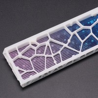 Holy60 Base Plate Custom Transparent White Pink Acrylic Keyboard Plate Machining Dustproof Mechanical Keyboard Accessory Gamer