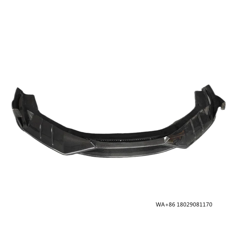 M-style Carbon Fiber Front Lip Front Corner Three Piece Set for LP580 LP610 Body Kit