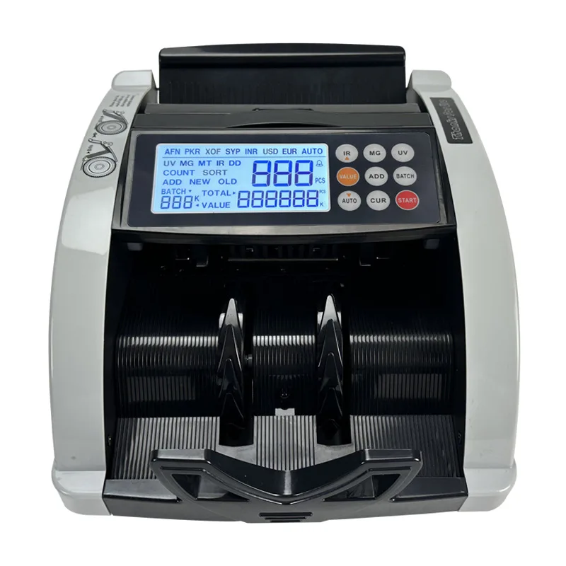Bill Detector Automatic Money Detection Fast Counting Speed Multi-Currency Money Counter Machine Counterfeit