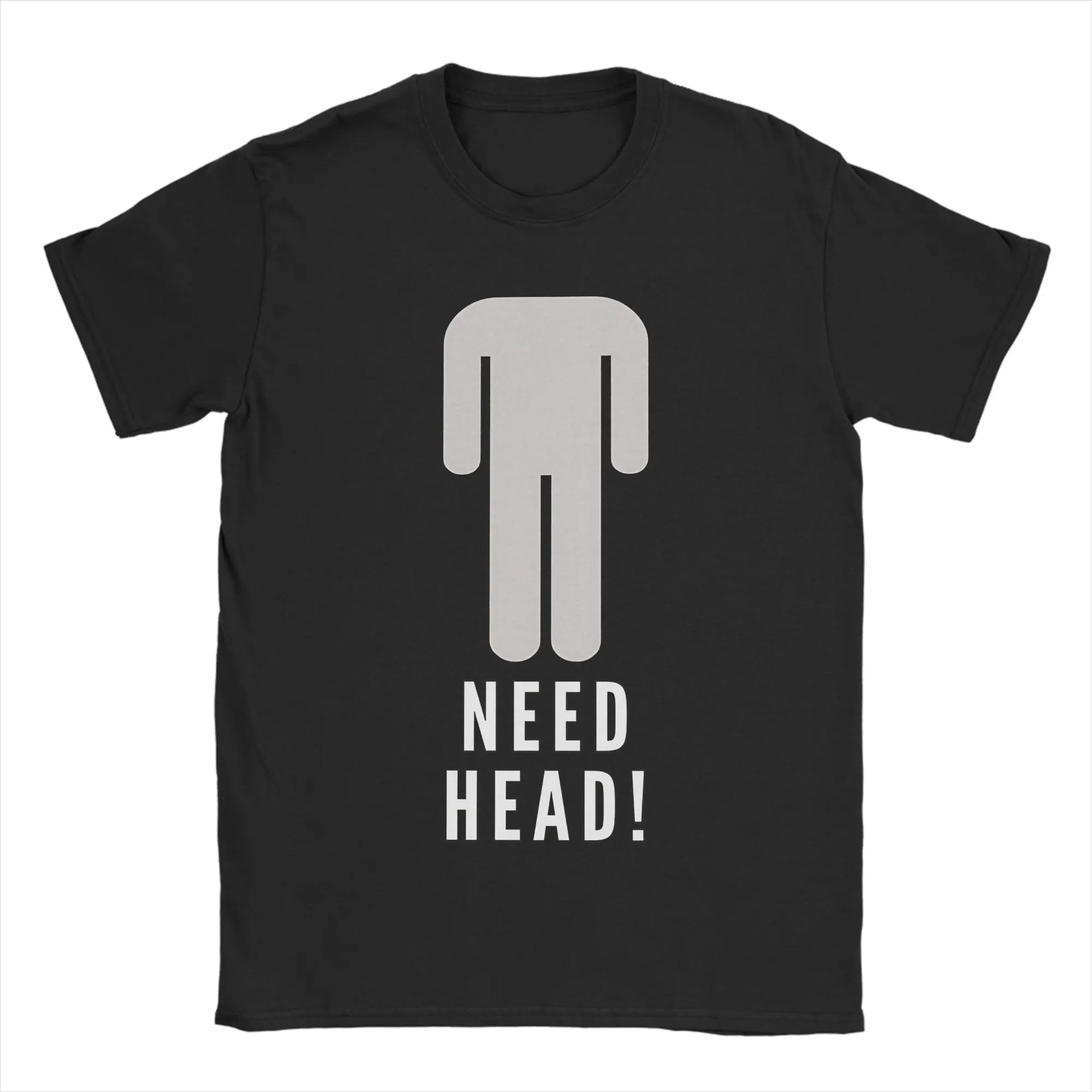 Man T-Shirt I Need HEAD Hugs Encouragement Affection Devotion T-Shirts Fashion Summer Tee Shirt Vintage Printed Cotton Clothing