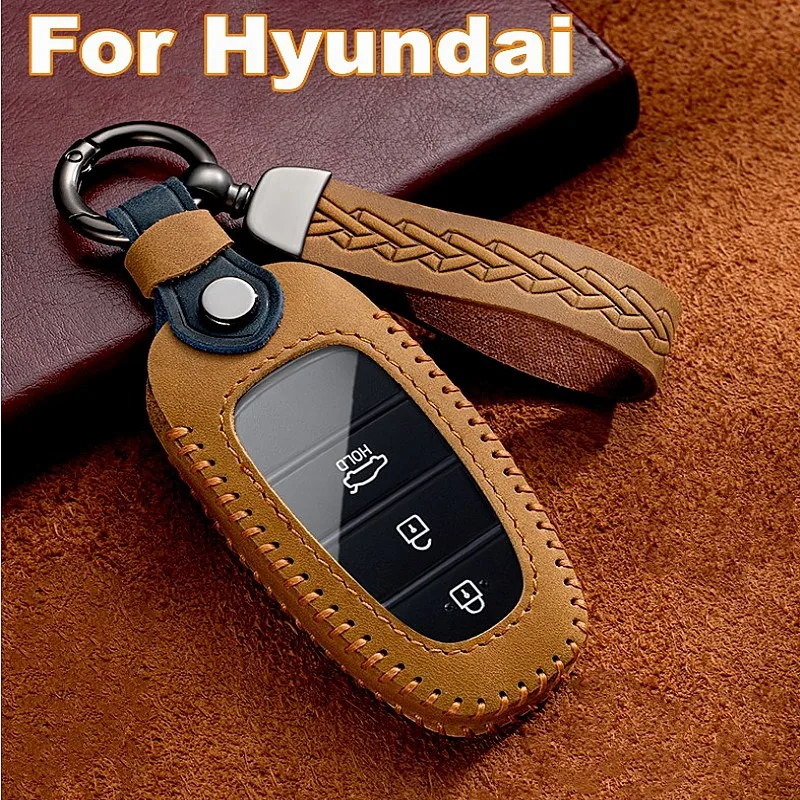 

For Hyundai Sonata Nexo DN8 Santa Fe Tucson NX4 Staria Ioniq 5 Atos Solaris Car Key Case Cover Fob Shell Holder Accessories