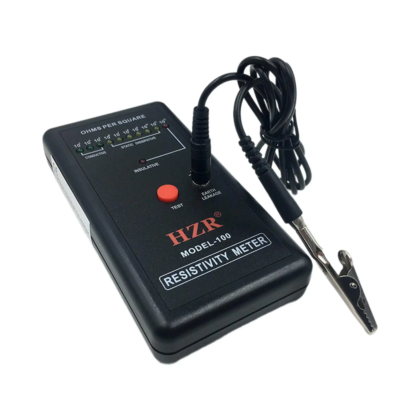 Электростатический измеритель сопротивления электроэнергии с заземлением