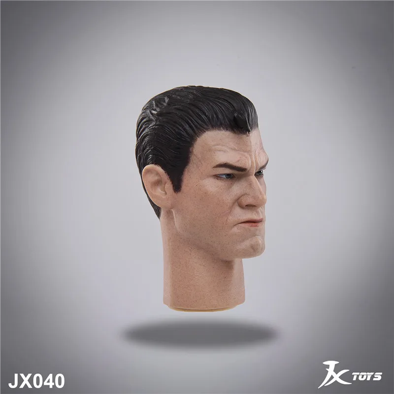 JXTOYS JX040 1/6 스케일 남성 머리 조각 조각 모델 맞는 12'' 군인 액션 피규어 바디 인형