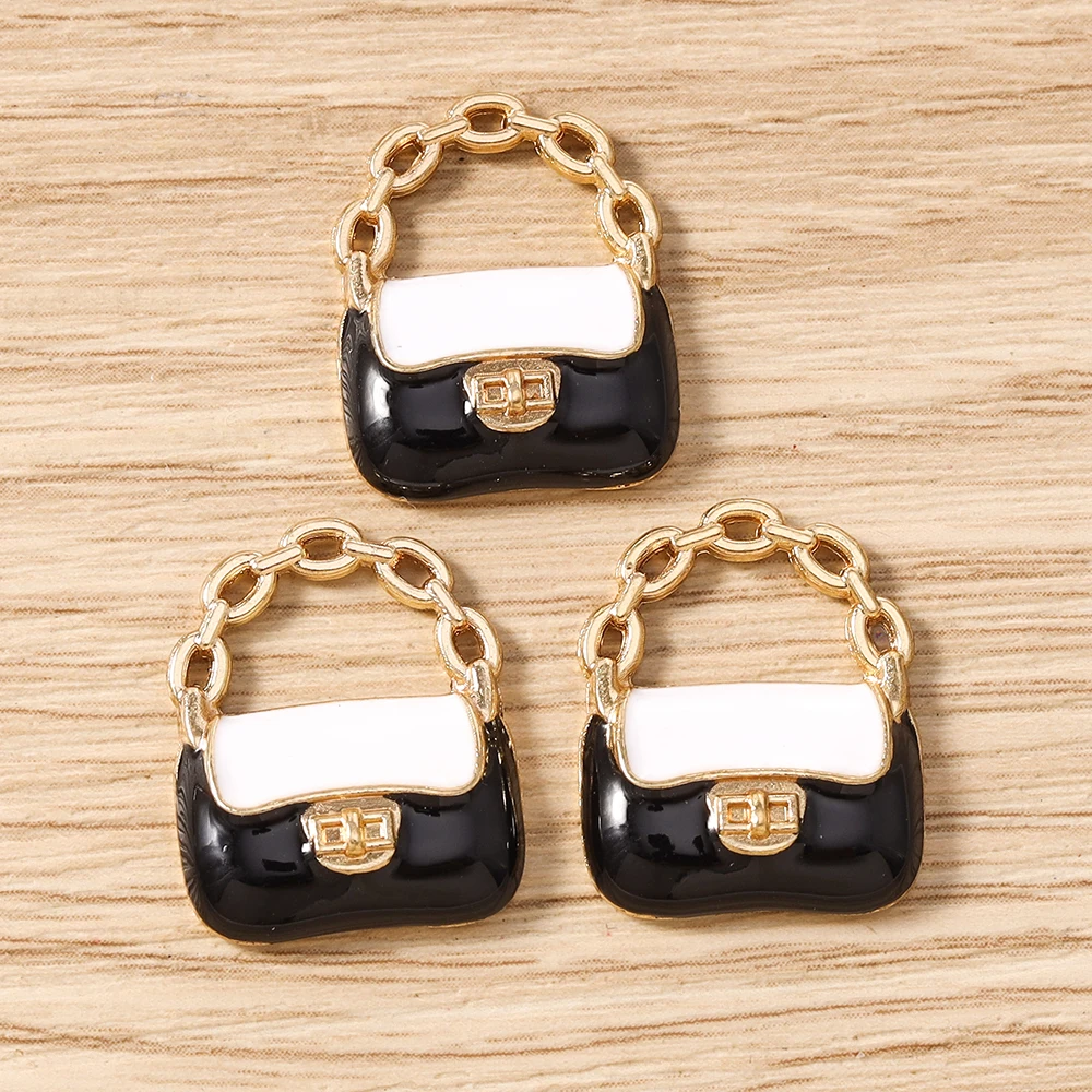 Tusember 10 Stück Niedliche Kristall-Lippen Handtaschen-Schuh-High-Heel-Anhänger für Halsketten Ohrringe Armbänder Bastelbedarf – Detail 19