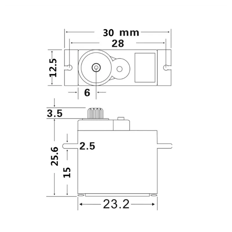 TRX4M Servo de engranaje de Metal resistente al agua 2065 2065T 2065R 2065A para TRAXXAS TRX4M LaTrax 1/18 RC piezas de mejora de coche Accesorios