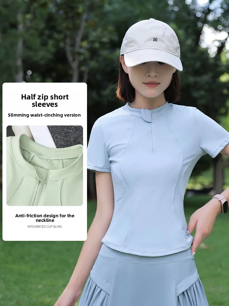 Set sportivo da corsa da donna Qui Dry Faionable Summer 2025 New Sle Tennis Fitn Top Morning Run Abbigliamento Tuta da badminton