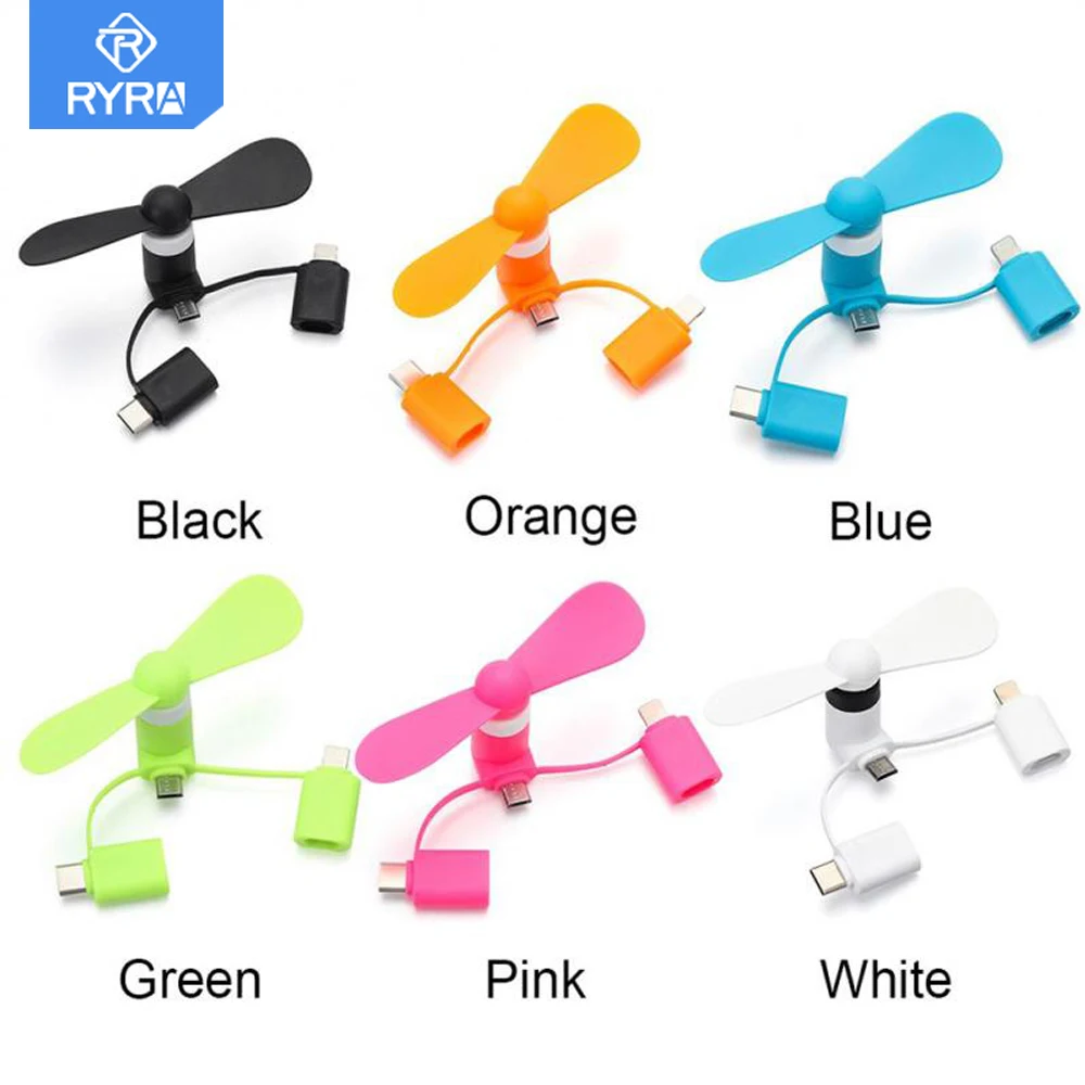 RYRA Mobile Phone Cooler Creative Mini Portable Micro Fan For IPhone 13 12 11 Max XR X XS 7 8 Plus IPhone Universal Accessories