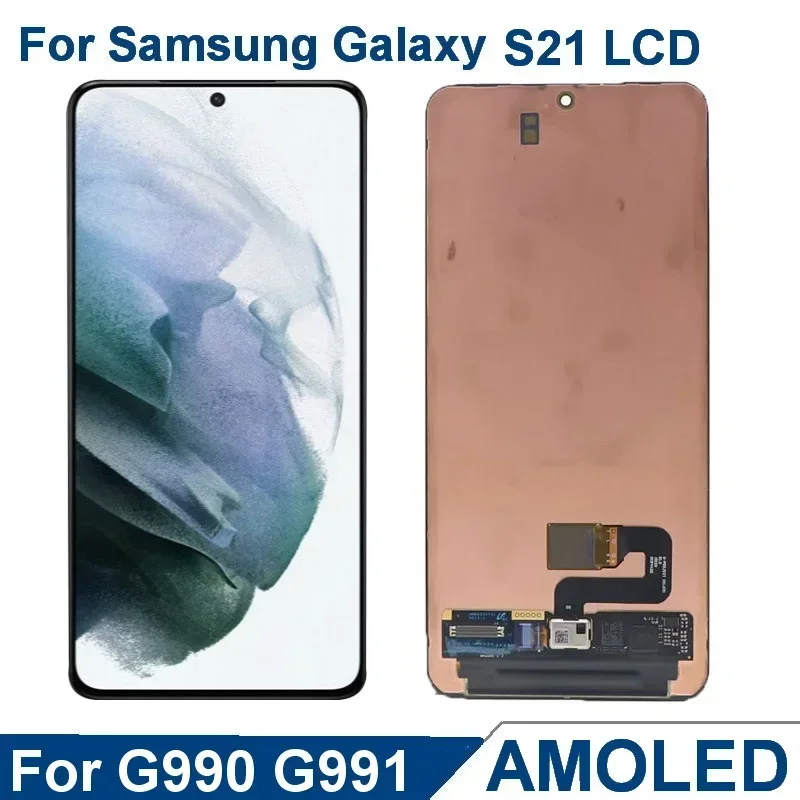 SUPER AMOLED s21 Display For Samsung Galaxy S21 5G G991 G990F G991F G991U G990 LCD Digitizer Touch Screen Assembly