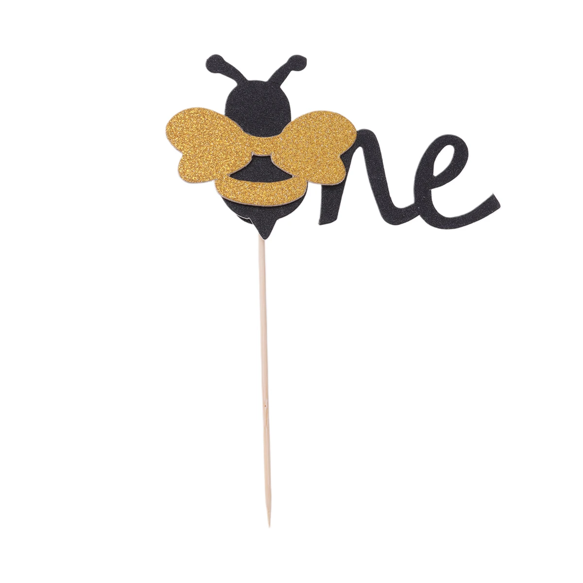 

12 Pcs Insert Cake Topper For Party Party Theme Cupcake Picks Bee Decoration Cake Topper Safe Paper Wooden Stick