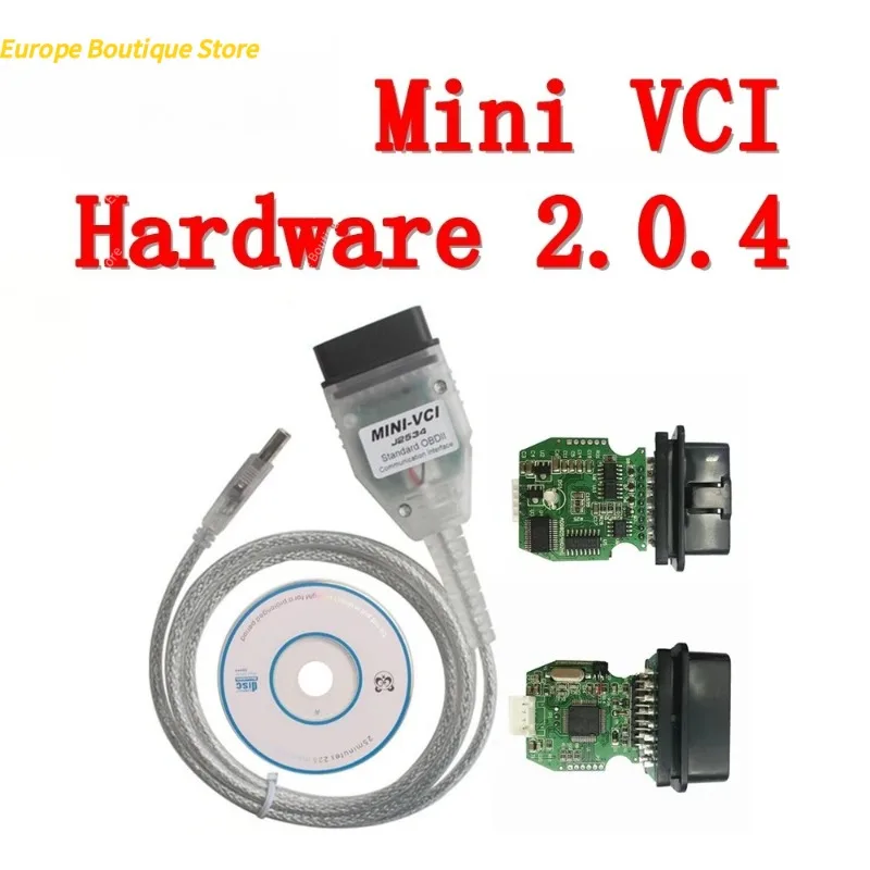MINI VCI V2.0.4 véritable micrologiciel J2534 Techstream V18.00.00 FTDI FT232RL outil de Diagnostic pour Toyota MINIVCI prend en charge k-line/CAN-BUS