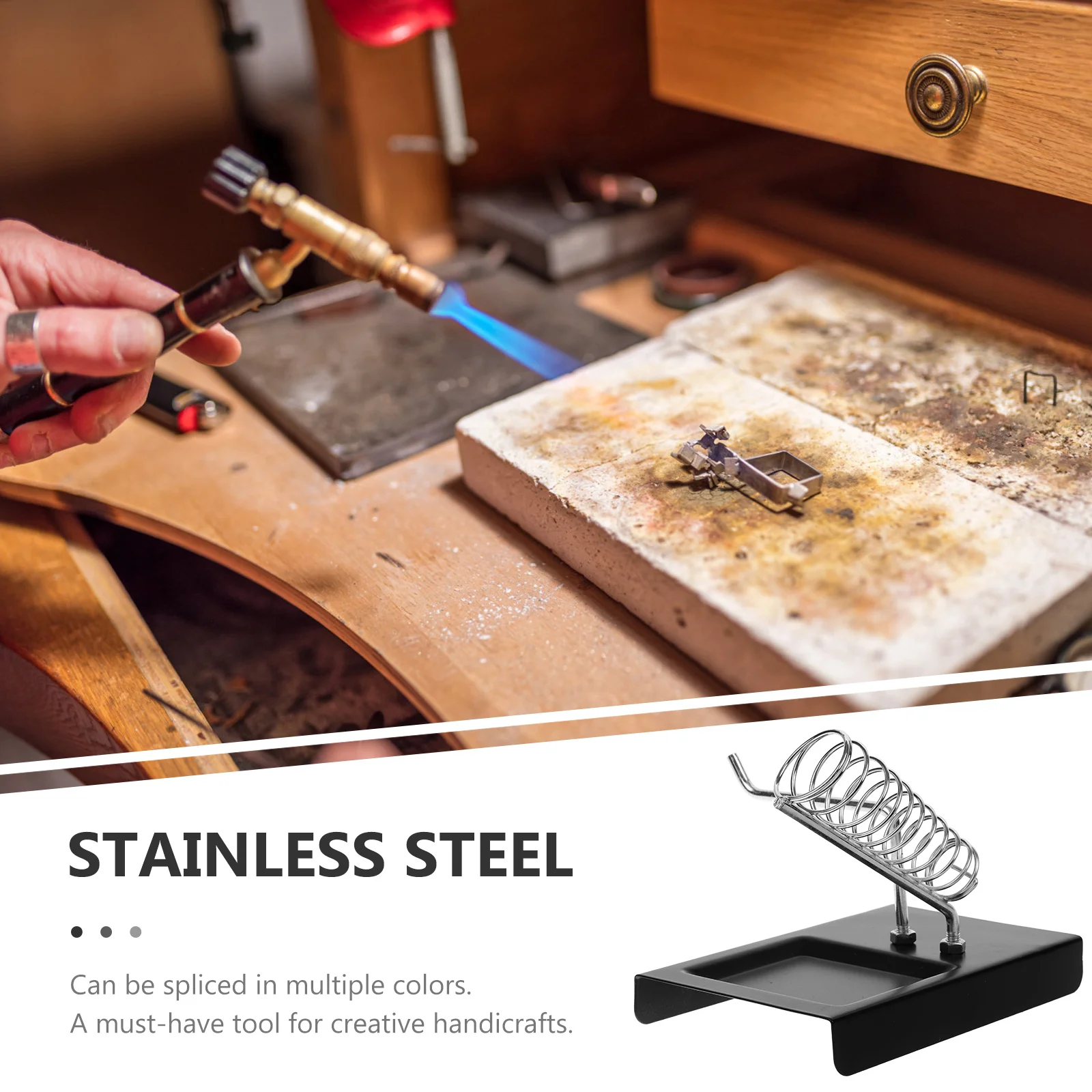 

Glass Welding Tool For Tabletop Soldering Iron Holder Heavy Duty Station Stand Support Rack Soldering Base Iron Holder