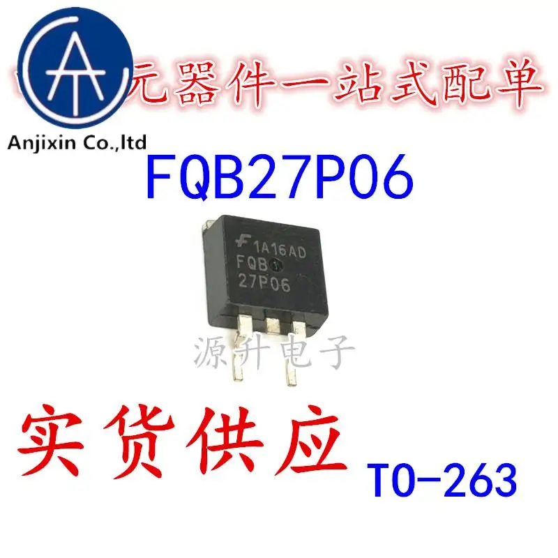 20PCS 100% ต้นฉบับใหม่ FQB27P06 27P06 Field Effect MOS P ช่อง27A 60V Patch TO-263