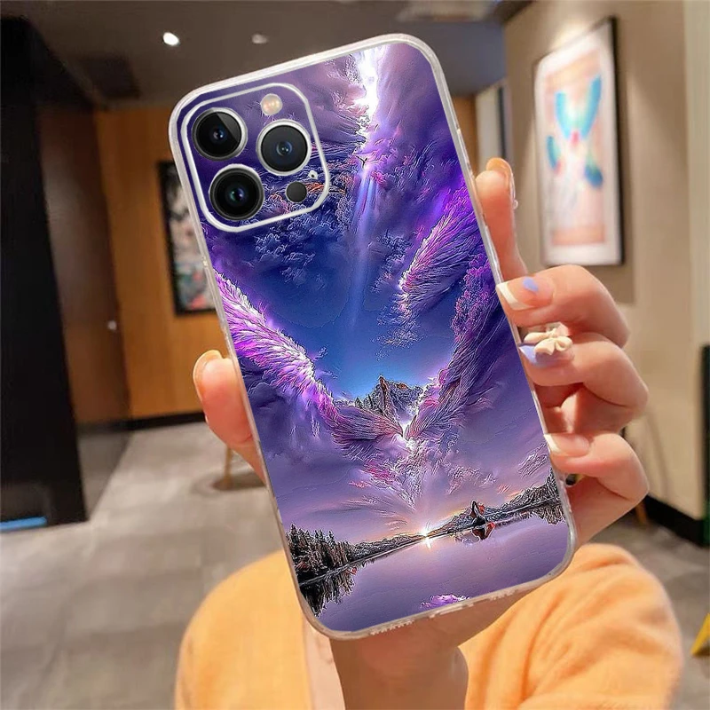 حافظة هاتف لهاتف آيفون 17ProMax Air 16 15 14 13 Pro Max 15 16 Pro 15Plus منظر طبيعي جميل #3