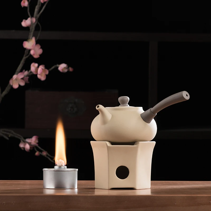 

Japanese Style Insulation Base Vintage Ceramic Coarse Pottery Tea Kettle Pot Holder Water pot